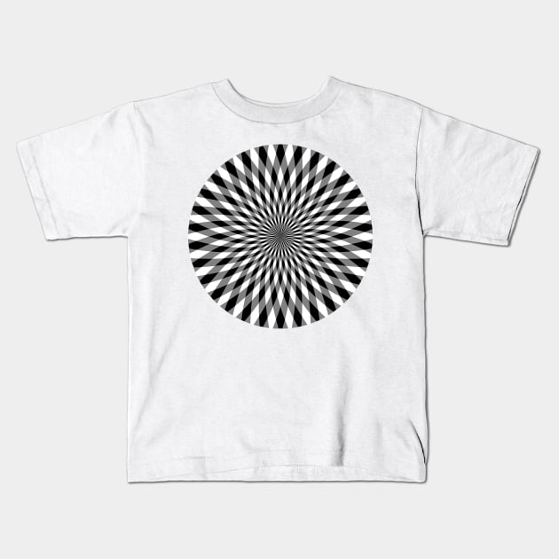 Ilusion Optica Fractal Kids T-Shirt by Korvus78